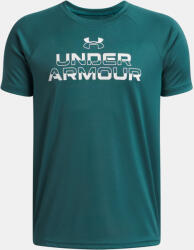 Under Armour Fiú póló Under Armour UA Tech Split Wordmark SS-GRN (1383010-338)
