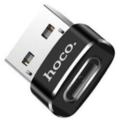 hoco. - OTG-adapter (UA6) - USB Type-C-USB-A, Plug & Play, 480Mbps - fekete (KF239337)