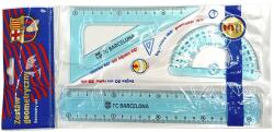 LICENSE Vonalzókészlet FC BARCELONA hajlékony szögmérővel 3 darabos (424023051) - vectraline