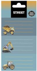 STREET Füzetcímke STREET Construction 9 címke/csomag (23361) - vectraline