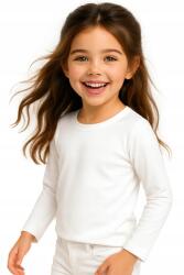 JHK Gyerek Póló Póló Fehér 110-116 (Dla Dziecka Chłopca Dziewcznyki Podkoszulek)