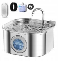  3.2 L Automatikus vízkút macskák számára Tál adagoló Rozsdamentes acél (FT-1P-3.2L)