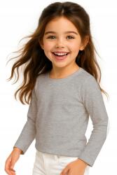 JHK Blúz Gyerek Póló Hosszú Ujjú Póló Szürke 134-140 (Dla Dziecka Chłopca Dziewcznyki Podkoszulek)