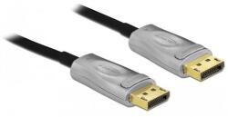Delock DisplayPort 1.4 -> DisplayPort 1.4 M/M aktív video kábel 30m fekete optikai (85889)