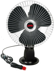 LAMPA 12V oszcilláló ventilátor - 20cm - króm