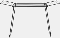 Brabantia HangOn Drying Rack Too ruhaszárító állvány, 18m szárítási hossz, integrált akasztó sín, 20kg teherbírás, összecsukható, acél, matt fekete - 232404 (8710755232404) Ruhaszárító