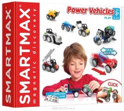 SmartMax Mágneses építőkockák SmartMax Power Vehicles Járművek 25 el 3 éves kortól Iuvi játék (215460)