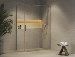 RAVAK Roll ROPS fix zuhanyfal átlátszó üveggel 80x195 cm, fényes króm profilszín X90V40C00Z1 (X90V40C00Z1)