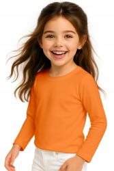 JHK Blúz Gyerek Póló Hosszú Ujjú Póló Narancssárga 122-128 (Dla Dziecka Chłopca Dziewcznyki Podkoszulek)