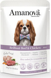  AmaNova Dog GF Pouch Adult Brilliant Beef & Chicken P01 100 g - webshop