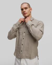 CP Company Cămașă Pentru Bărbați C. p. Company Linen Shirt Khaki