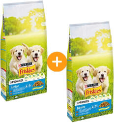 Friskies Junior Száraz Kutyatáp (Csirke, Zöldségek és Tej) - 2x15 kg - mancsbazis