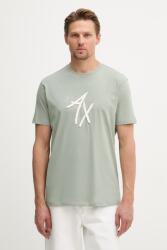Giorgio Armani t-shirt férfi pamut - zöld L - answear - 29 990 Ft