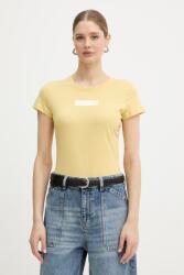 Giorgio Armani pamut póló - sárga M - answear - 25 990 Ft