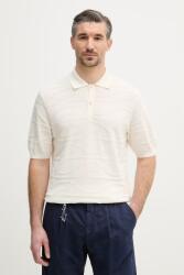 Paul&Shark pamut póló - bézs L - answear - 132 990 Ft