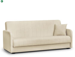 Mebel Elite PORTO ágyazható kanapé világos bézs bouclé