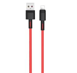 XO Cablu USB-A la Lightning 5A 1m Rosu, XO NB-Q166 (XO-NB-Q166-L-rosu)
