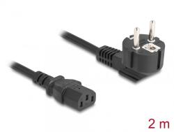 Delock Cablu de alimentare PC Schuko la IEC C13 2m, Delock 81567 (81567)
