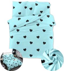 Cotton world Ágynemű garnitúra 200x220 2x Párnahuzat 70x80 Szatén Pamut Szív (AML-1173)