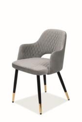  FRANCO VELVET szürke étkezőszék