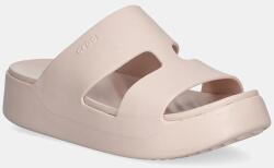 Crocs papucs Getaway Platform H - Strap - bézs Női 39/40