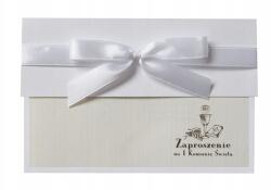 Deco Mariage Kommunális meghívók ZPK2 Kommunális áldozás dekoráció borítékkal fehér (ZPK2)