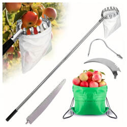 Malatec Teleszkópos Gyümölcsszedő, 400 cm 4 db cserélhető vég