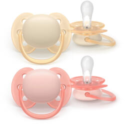 Philips játszócumi Ultrasoft neutral 0-6hó lányos 2db - vitalcafe