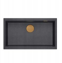 Quadron Egymedencés mosogató Quadron gránit fekete (5905505500213)