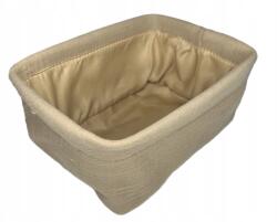  Muszlin tároló kosár barna 20x14x10 CM (4000042)