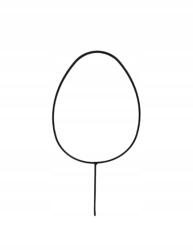 ELMA Fém váz Virágkompozíciókhoz Húsvét Tojás Fekete (EL-Jajko)