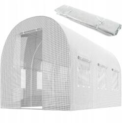 Plonos Fólia Kerti Alagút Fehér Üvegház Védő Növények Kert Termesztés Ház (4971-F)