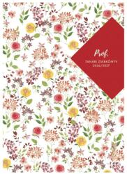 TopTimer Tanári zsebkönyv TOPTIMER Prof fóliázott papírborító A/5 heti 145x205 mm Kisvirág 2026-2027 (27P100J-00F) - tonerpiac