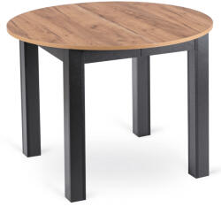  James kihúzható asztal 103-223 cm, craft tölgy/fekete színben (W-JAMES-DC-CZ-S)