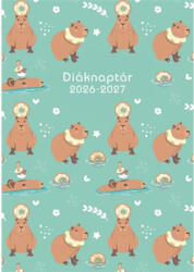 TopTimer Diáknaptár, 2026/2027 tanév, B6, heti, TOPTIMER, "Capibara (NKDPU) - tintasziget