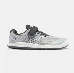 Joma pantofi barefoot de alergare pentru băieți SUPERCROSS JUNIOR GRAY BFCROJS2612V | teniși pentru copii cu șireturi și arici, cu talpă flexibilă aderentă - 28