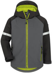 PRA-P-OR s. r. o PRAPOR WIGALD / Gyerek softshell kabát fényvisszaverő kiegészítőkkel - szürke 122-128 (PRAPOR381402)