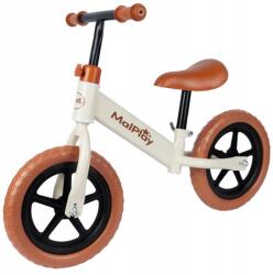 MalTec Fémvázas futóbicikli, állítható nyereggel és kormánnyal, 35 Kg teherbírással, bézs (110729)