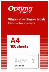 Optima Etichete autoadezive cu colturi drepte 100 coli/top, Optima Smart (OP-401210297S)