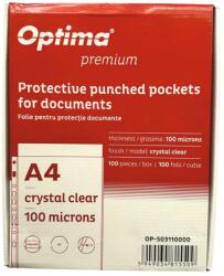 Optima File protectie cristal A4, 100 microni, 100 buc. /set, Optima Premium (OP-503110000)
