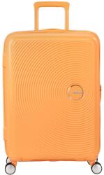 American Tourtister American Tourister SOUNDBOX bővíthető négykerekű papayasárga közepes bőrönd 88473-A937