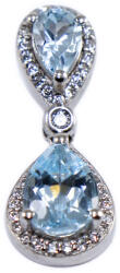 Ékszershop Ezüst csepp medál topázzal (2172736)