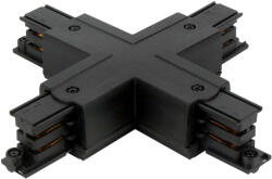 LED line Connector X for 3 phase track LUMICANTO black with feeding PRIME LL-210691 SpectrumLED (LL-210691)