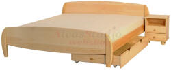 Ágy manufaktúra Luca egyszemélyes hárs ágy 100x200 - alvasstudio