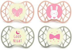 Nuvita Symmetric Air55 4db-os cumi szett 0+ - English Rose/Sage Green - 70654 szív, nyuszi, good night, masni