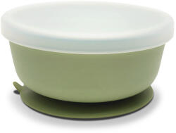Lorelli Természetes szilikon tál tetővel - Fresh Green