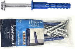 Koelner - Rawlplug FFS Lapos peremű dübel hatlapfejű csavarral 10x120mm ultramid horganyzott - bakonykotoelem - 1 332 Ft
