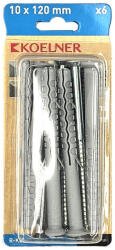  Tokrögzítő hosszú, műanyag tipli süllyesztett fejű csavarral 8x120mm PZ horganyzott - bakonykotoelem - 517 Ft