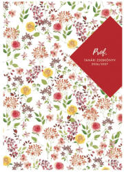 Toptimer Tanári zsebkönyv TOPTIMER Prof fóliázott papírborító A/5 heti 145x205 mm Kisvirág 2026-2027 (27P100J-00F) - fotoland