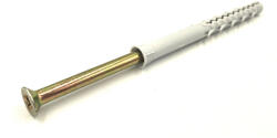 Koelner - Rawlplug Tokrögzítő hosszú, műanyag tipli süllyesztett fejű csavarral 10x80mm PZ sárga horganyzott - bakonykotoelem - 34 Ft